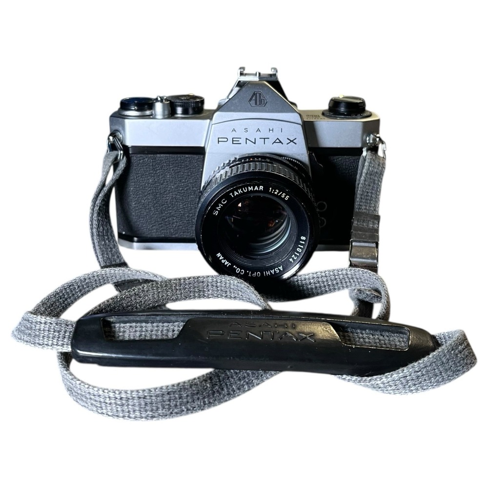 Asahi Pentax Spotmatic SP1000 SLR‎ 35mm Camera with SMC Takumar 55mm 1:2 Lens